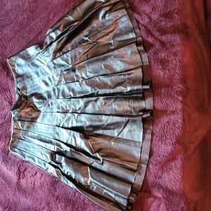Joe Fresh pleated pleather skirt